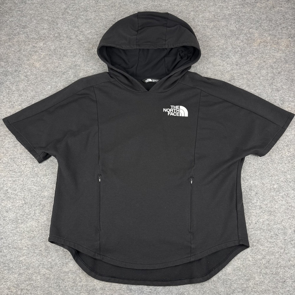 The North Face Hooded Sweatshirt Knit Black Womens Medium M